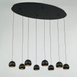 Подвесной светильник Delight Collection MD21001034 MD21001034-8A black/gold