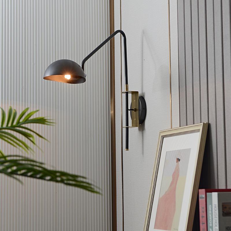 Настенный светильник Delight Collection Wall lamp MT9049-1WB black/bronze