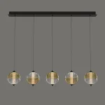 Подвесной светильник Delight Collection MD24022079 MD24022079-5B black/amber