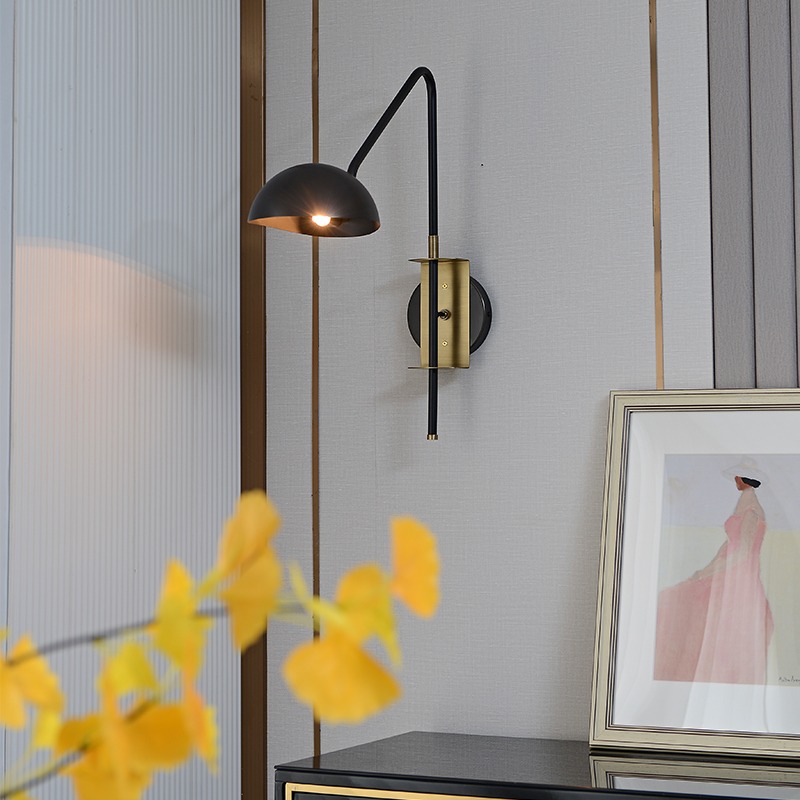 Настенный светильник Delight Collection Wall lamp MT9049-1WB black/bronze