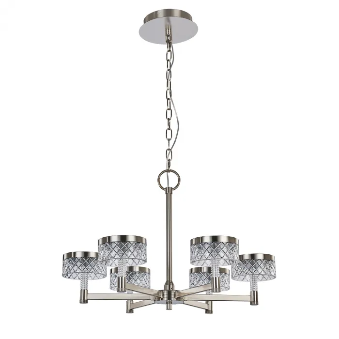 Люстра Delight Collection Diamond cut MD21020075-6A satin nickel от ImperiumLoft