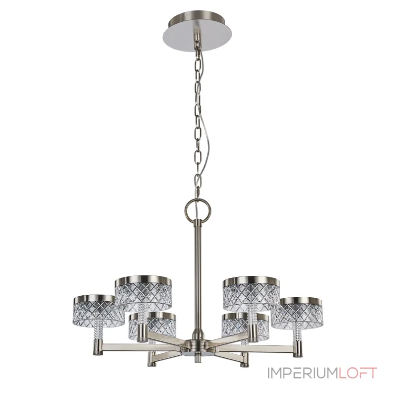 Подвесная люстра Delight Collection Diamond cut MD21020075-6A satin nickel Подвесная люстра Delight Collection Diamond cut MD21020075-6A satin nickel