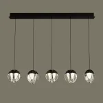 Подвесной светильник Delight Collection MD24001033 MD24001033-5B black/clear