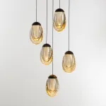 Подвесной светильник Delight Collection MD25090022-5A matt black/champagne