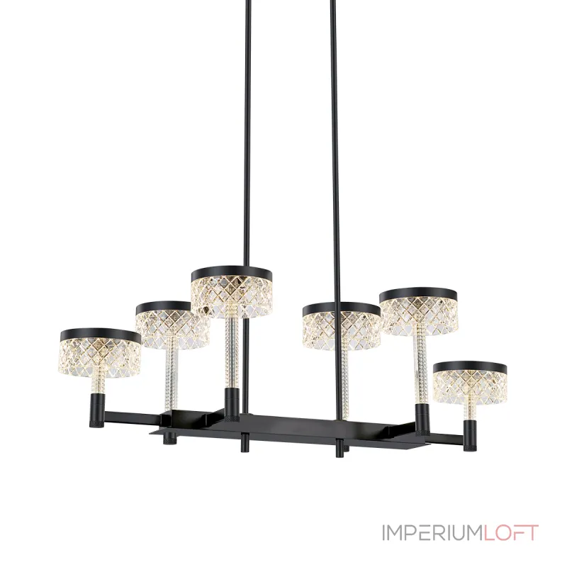 Люстра на штанге Delight Collection Diamond cut MD21020075-6B matt black