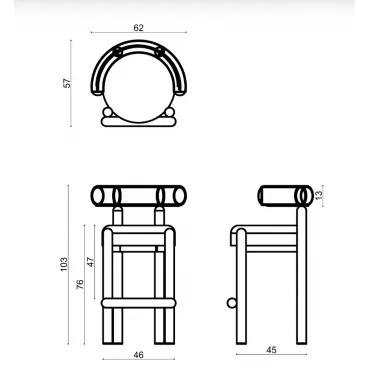 Барный стул Delight Collection Bold Bold Bar Chair от ImperiumLoft