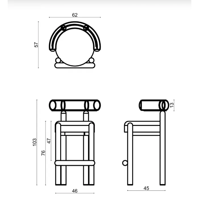 Барный стул Delight Collection Bold Bold Bar Chair от ImperiumLoft
