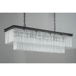 Подвесная люстра Delight Collection 1920s Odeon KR0387P-10C/P black/frost