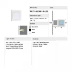 Встраиваемый светильник Delight Collection 7185 71-85-3001-H-9 warm white silver от ImperiumLoft