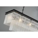 Подвесная люстра Delight Collection 1920s Odeon KR0387P-10C/P black/frost