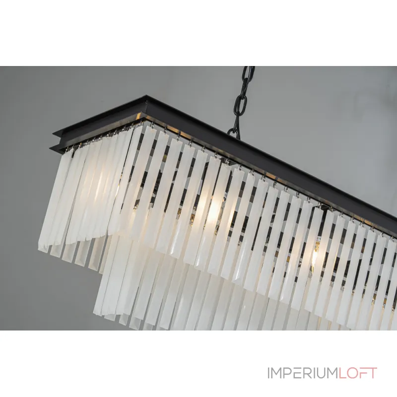 Подвесная люстра Delight Collection 1920s Odeon KR0387P-10C/P black/frost