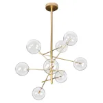 Люстра на штанге Delight Collection Globe Mobile 9307P-8A gold