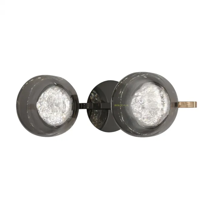 Светильник настенный Delight Collection MT9128 MT9128-2W pearl black/smoke от ImperiumLoft