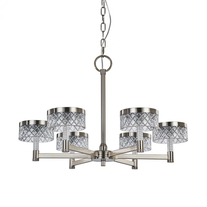Люстра Delight Collection Diamond cut MD21020075-6A satin nickel от ImperiumLoft