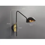 Настенный светильник Delight Collection Wall lamp MT9049-1WB black/bronze от ImperiumLoft