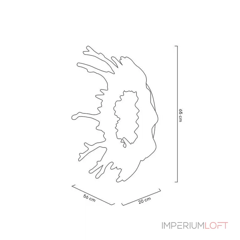 Зеркало настенное Delight Collection Mirror 8658W/L clear от ImperiumLoft