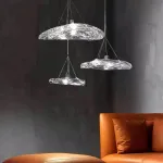 Подвесной светильник Delight Collection Manta 2049P/D300 silver/clear