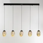 Подвесной светильник Delight Collection MD25090022-5B matt black/champagne