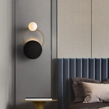 Настенный светильник Delight Collection Wall lamp MT8844-1W black от ImperiumLoft