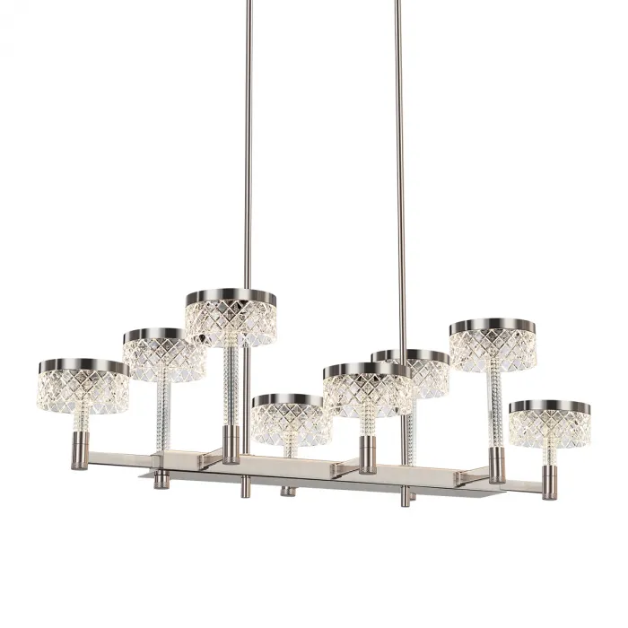 Люстра Delight Collection Diamond cut MD21020075-8B satin nickel от ImperiumLoft