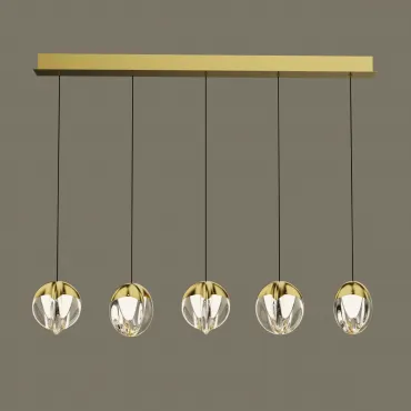 Подвесной светильник Delight Collection MD24001033 MD24001033-5B gold/clear Подвесной светильник Delight Collection MD24001033 MD24001033-5B gold/clear