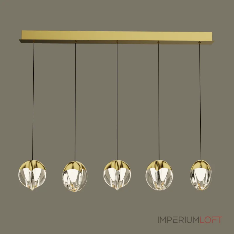 Подвесной светильник Delight Collection MD24001033 MD24001033-5B gold/clear Подвесной светильник Delight Collection MD24001033 MD24001033-5B gold/clear