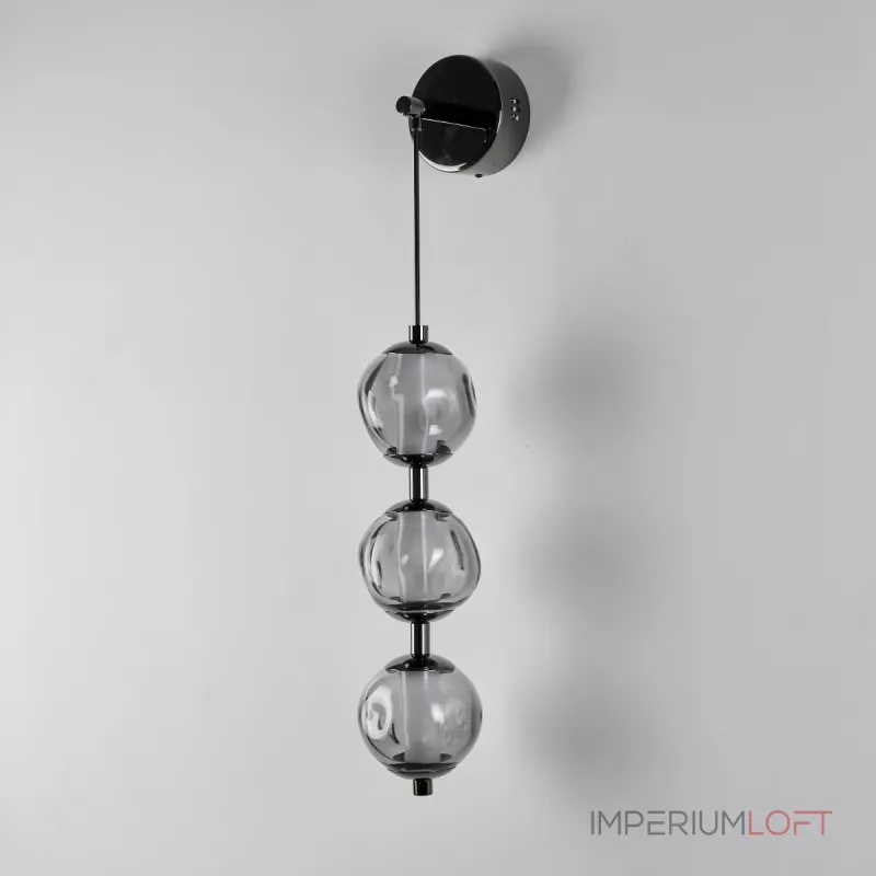 Настенный светильник Delight Collection OB2437 pearl black/smoke Настенный светильник Delight Collection OB2437 pearl black/smoke