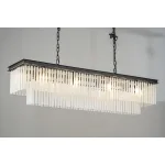 Подвесная люстра Delight Collection 1920s Odeon KR0387P-12C/P black/frost