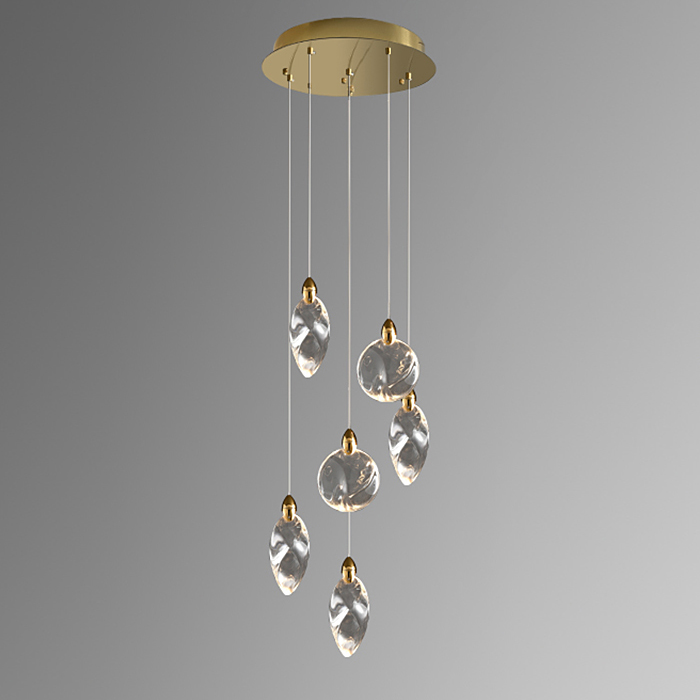 Светильник подвесной Delight Collection Colvin MT9176-6H titanium gold от ImperiumLoft