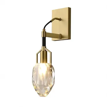 Настенный светильник Delight Collection Wall lamp 8960-1W brass/clear Настенный светильник Delight Collection Wall lamp 8960-1W brass/clear