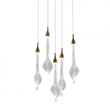 Подвесной светильник Delight Collection OD2433 OD2433-5 gold/clear Подвесной светильник Delight Collection OD2433 OD2433-5 gold/clear