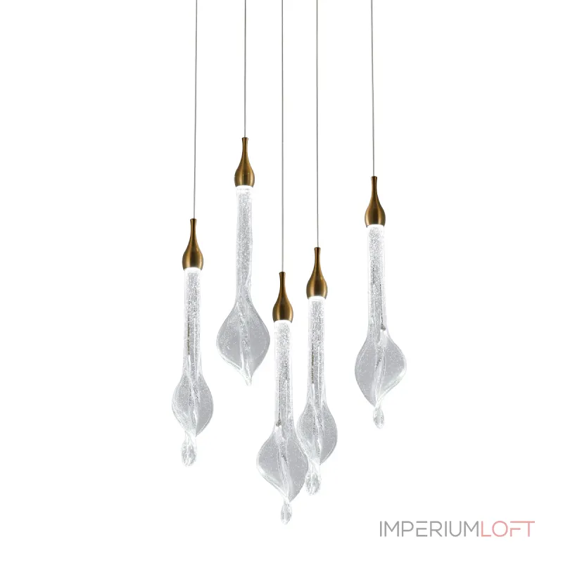 Подвесной светильник Delight Collection OD2433 OD2433-5 gold/clear Подвесной светильник Delight Collection OD2433 OD2433-5 gold/clear
