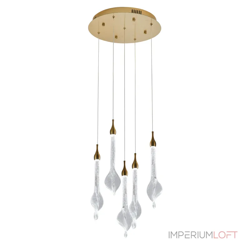 Подвесной светильник Delight Collection OD2433 OD2433-5 gold/clear Подвесной светильник Delight Collection OD2433 OD2433-5 gold/clear