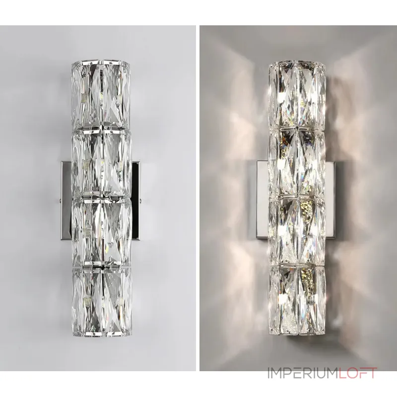 Светильник настенный Delight Collection Wall lamp A06W/4 silver/clear