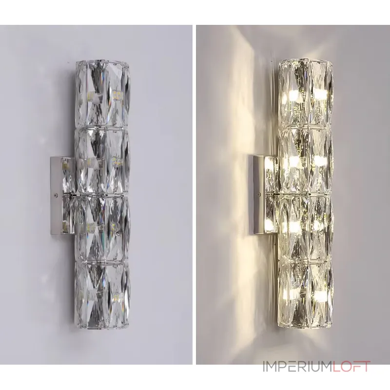 Светильник настенный Delight Collection Wall lamp A06W/4 silver/clear