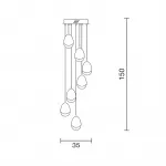 Подвесной светильник Delight Collection Terrene MD13003023-7A chrome
