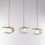 Подвесной светильник Delight Collection MD24020901 MD24020901-3B gold/cognac