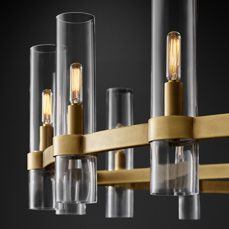 Люстра на штанге Delight Collection Ravelle MT8888-8H antique brass