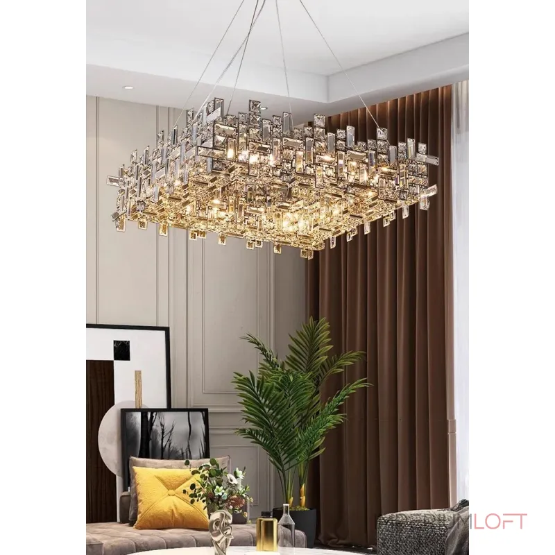 Подвесная люстра Delight Collection P7838 P7838-W80 chrome Подвесная люстра Delight Collection P7838 P7838-W80 chrome