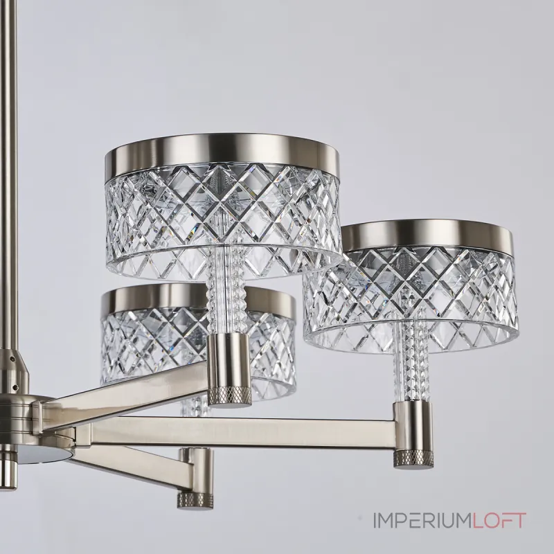 Люстра на штанге Delight Collection Diamond cut MD21020075-8B satin nickel Люстра на штанге Delight Collection Diamond cut MD21020075-8B satin nickel
