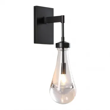 Настенный светильник Delight Collection Raindrop MT9093-1W black brushed gold