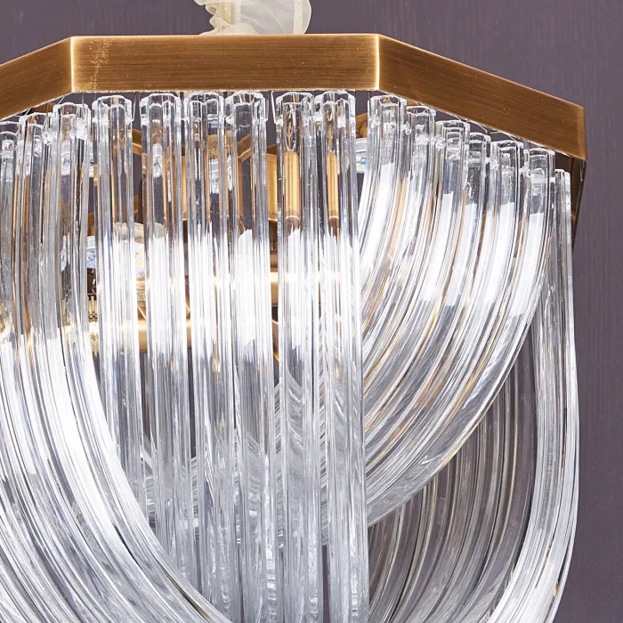 Люстра Delight Collection Murano Glass A001-400 L4 brass/clear от ImperiumLoft
