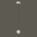 Подвесной светильник Delight Collection Frizzante MD23030088-1A nickel/clear