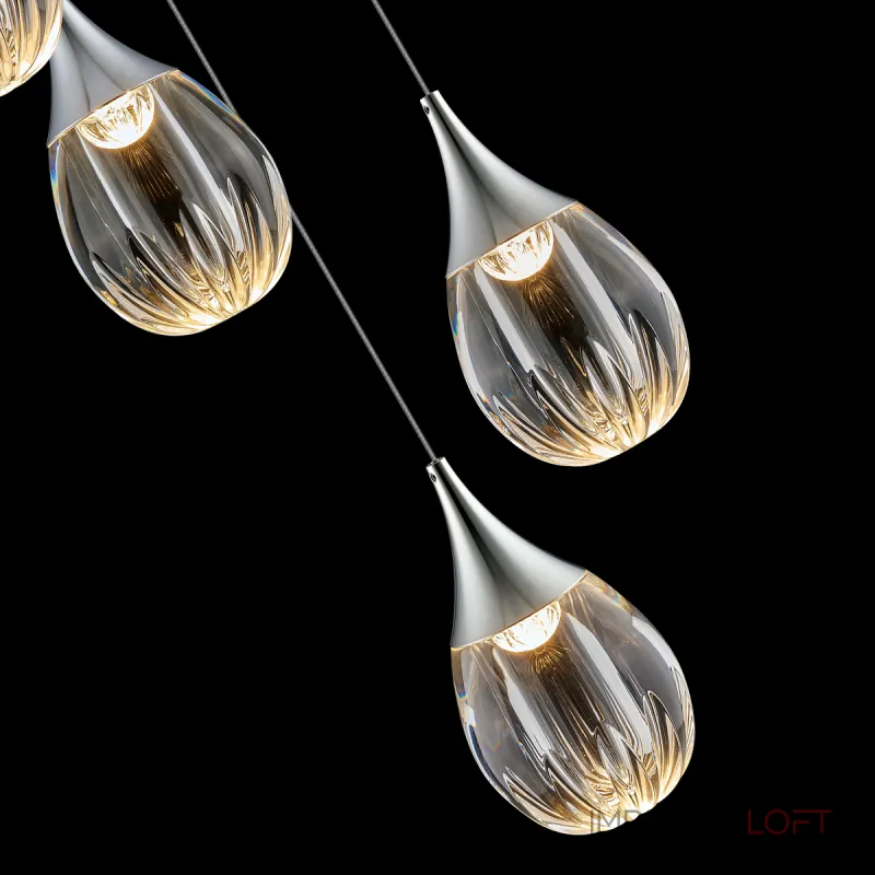 Подвесной светильник Delight Collection Stilla MD24001004-5A chrome/clear