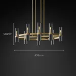 Люстра на штанге Delight Collection Ravelle MT8888-8H antique brass от ImperiumLoft
