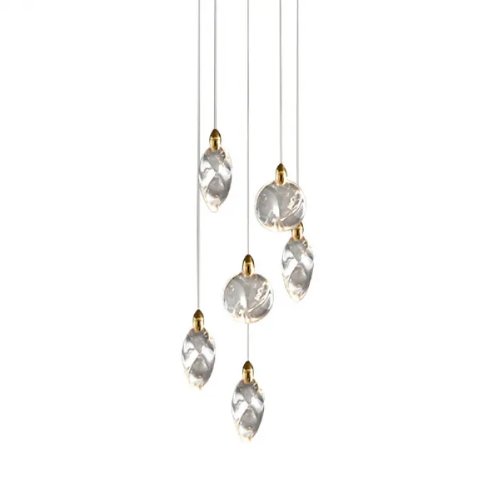 Светильник подвесной Delight Collection Colvin MT9176-6H titanium gold от ImperiumLoft
