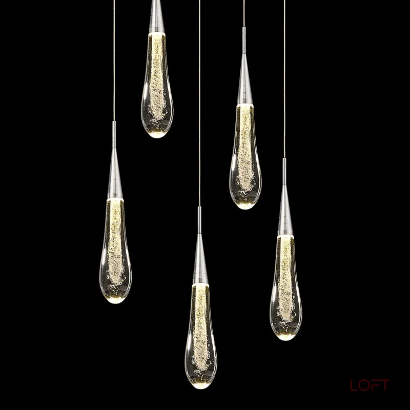 Подвесной светильник Delight Collection Pour MD-023B-5 chrome Подвесной светильник Delight Collection Pour MD-023B-5 chrome