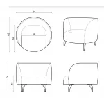 Кресло Delight Collection Dora Dora Armchair от ImperiumLoft