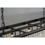 Подвесная люстра Delight Collection 1920s Odeon KR0387P-12C/P black/frost