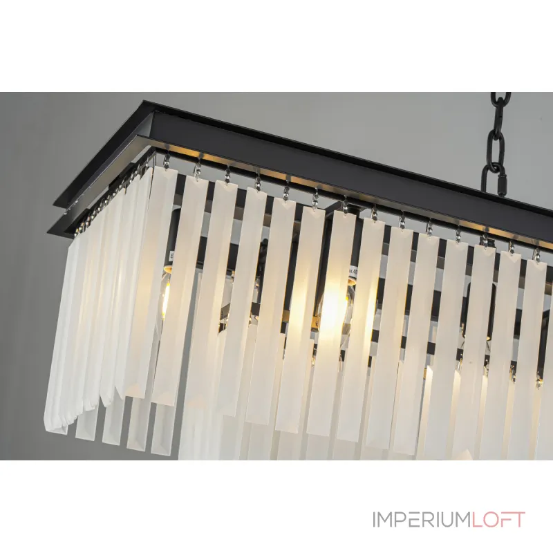 Подвесная люстра Delight Collection 1920s Odeon KR0387P-12C/P black/frost